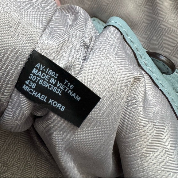 MICHAEL KORS Dusty Blue Kirby Satchel - Picture 9 of 11